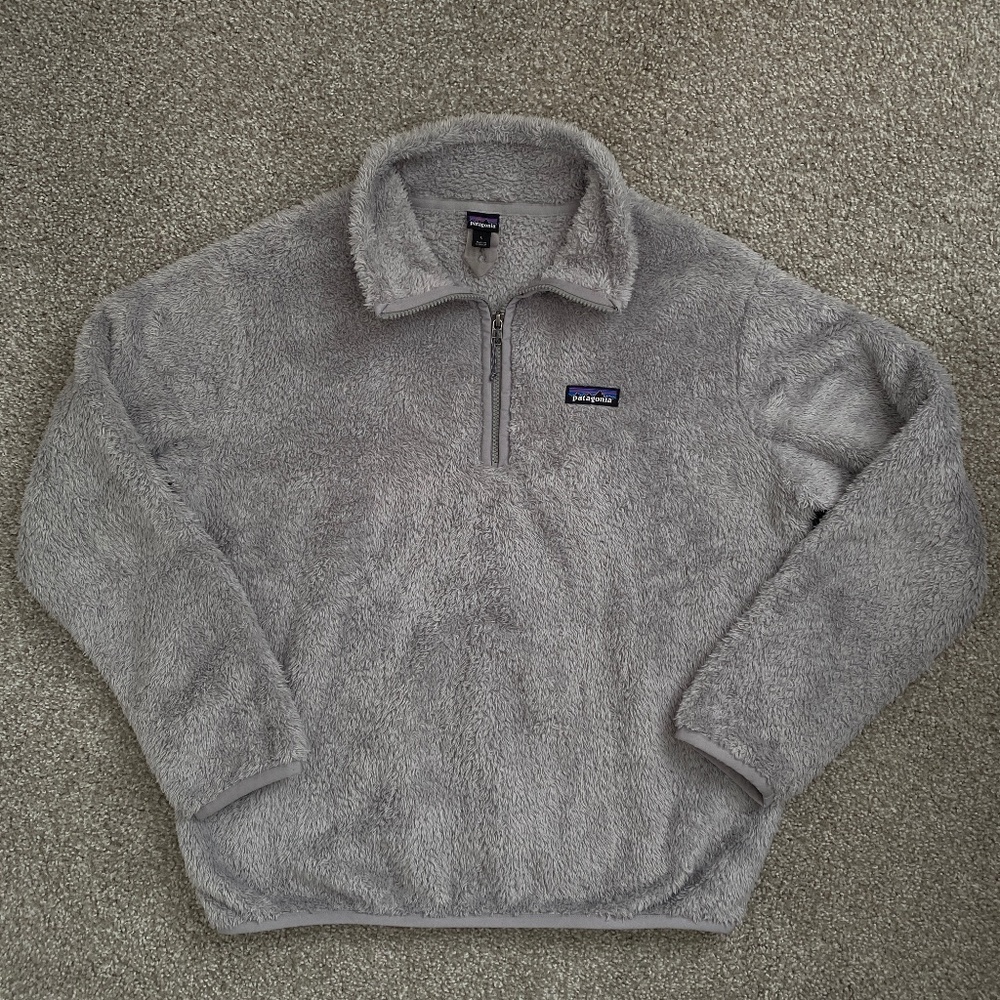 Patagonia Women's Los Gatos 1/4-Zip Pullover Gray Size L - Picture 2 of 4